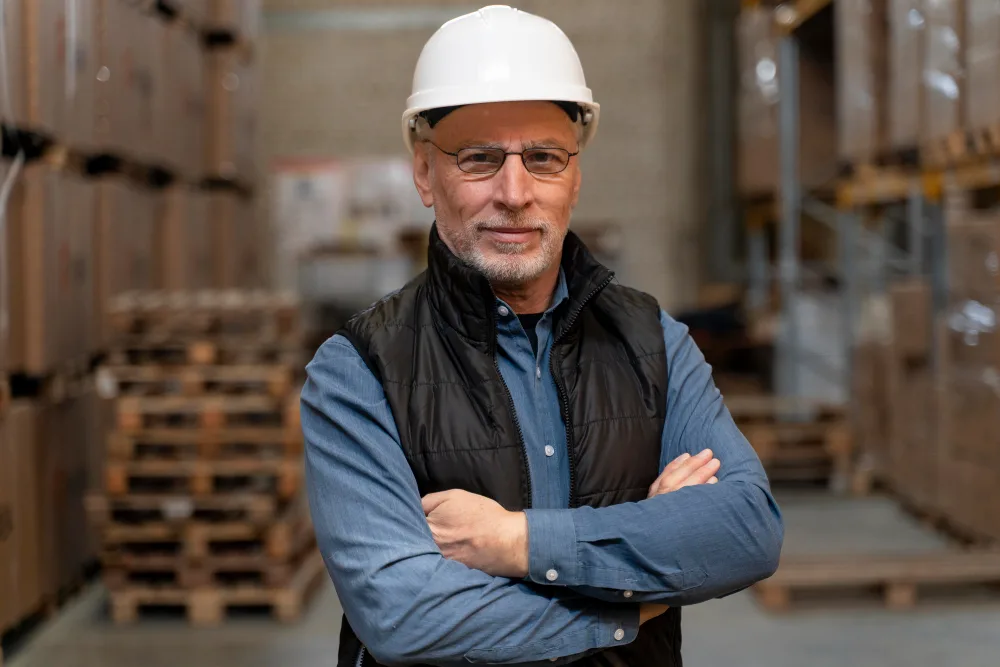 Chief Operating Officer in warehouse